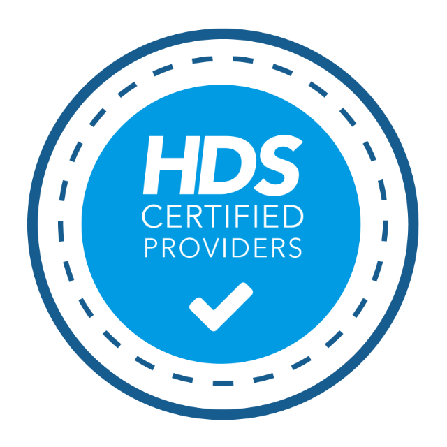 A blue-white circled HDS Certified Providers logo